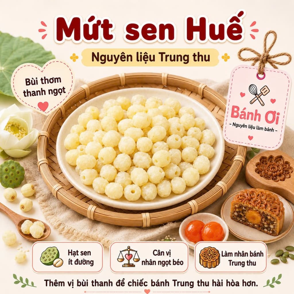 Mứt hạt sen ít đường